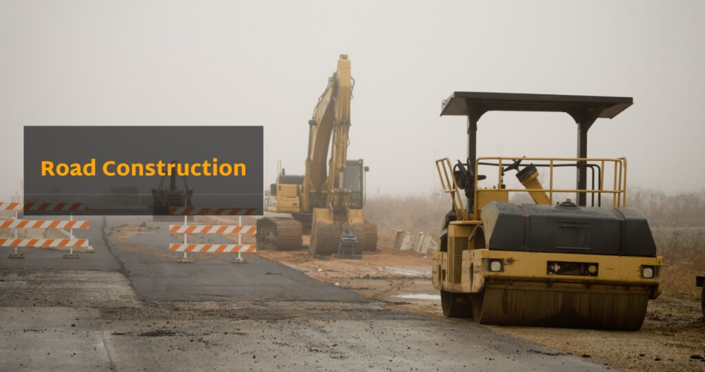 Road construction | and infrastructure work
