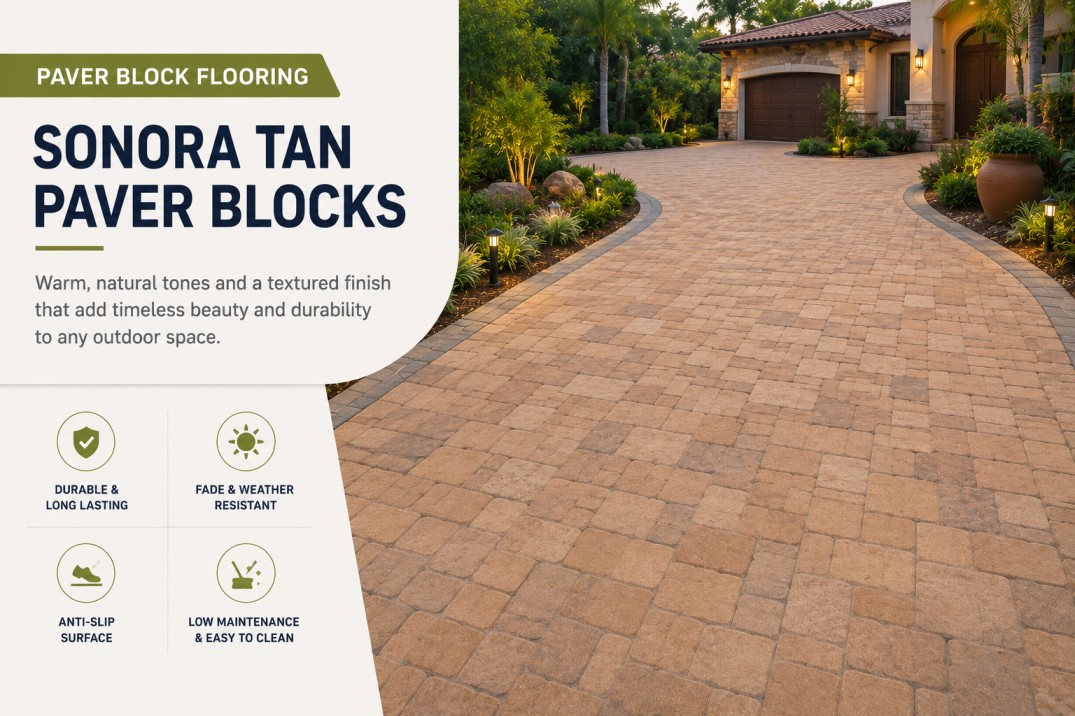 Sonora Tan Paver Blocks