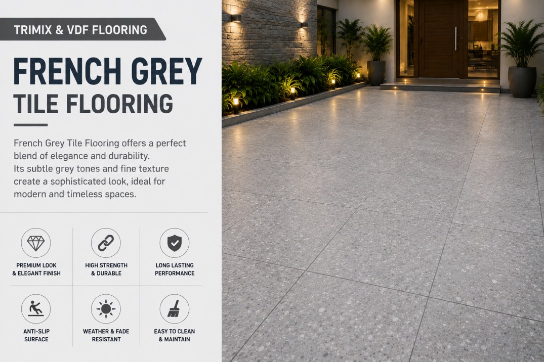 French Grey Tile Flooring