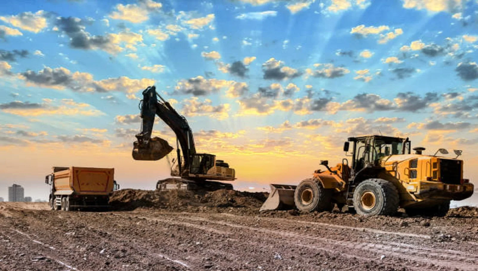 Process illustration: earth cutting and formation preparation