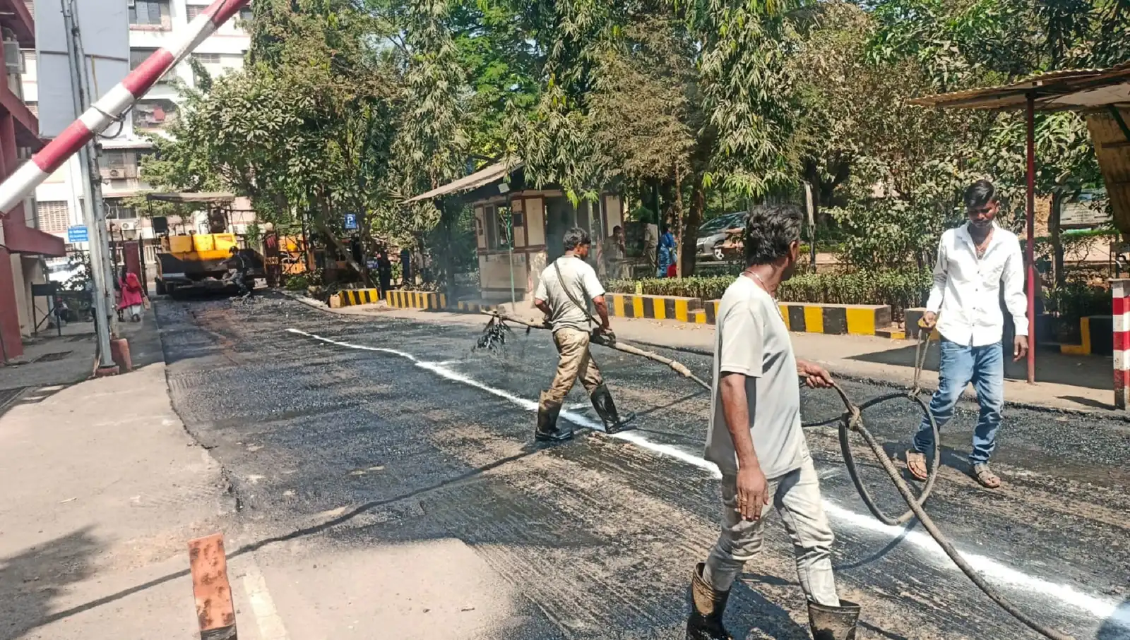SBI Nerul road and infrastructure work 4