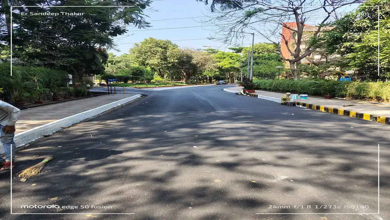Finished internal road at the SBI Nerul site